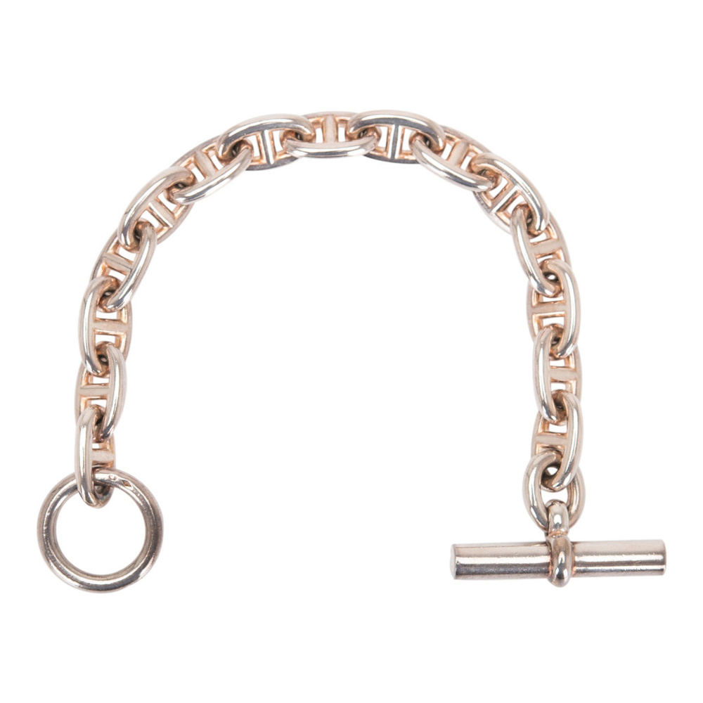 Hermes Chaine d'Ancre Sterling Silver Bracelet MM